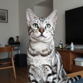 Silver Spotted Tabby Bengal kitten