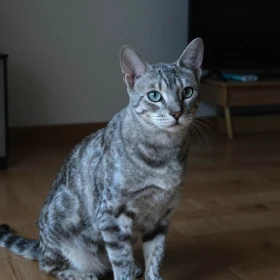 Blue Spotted Tabby Bengal cat