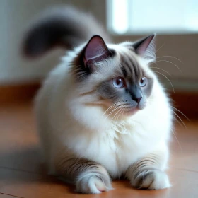 Blue Colorpoint Ragdoll kitten