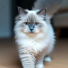 Blue Bicolor Ragdoll cat