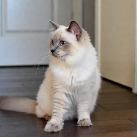 Lilac Colorpoint Ragdoll cat
