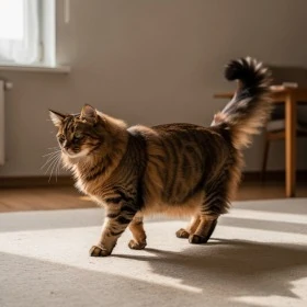 Brown Tabby Siberian kitten
